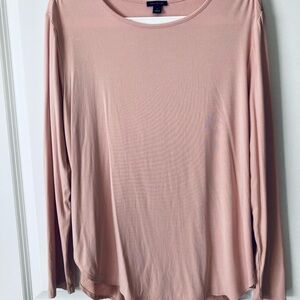 Ann Taylor Blush Long Sleeve Blouse